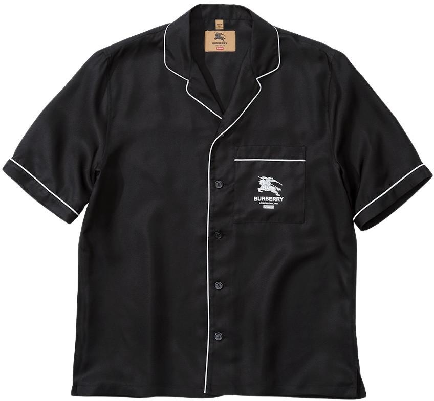 *Burberry exclusive* Supreme®/Burberry® Silk S/S Pajama Shirt view 2